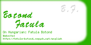botond fatula business card